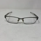 Oakley Metal Plate OX5038-0655 Brushed Chrome Titanium Size 55/18/140 195C Pre-owned. Price: $162.50.