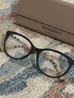 New Authentic Burberry 2389 3853 Cat Black Eyeglasses Clear Lenses 54MM. Price: $140.00.