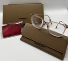 Burberry Elizabeth BE2376 4069 Rose Pink Square Eyeglasses 54-16-140 Case & Box Pre-owned. Price: $144.49.