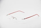 New Charmant 16714E Be Red Gunmetal Titanium Eyeglasses Frames 52-19. Price: $127.50.