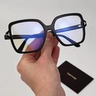 Tom Ford Women Eyeglasses Black Square Oversized FT6063-B 001 New Authentic. Price: $259.95.