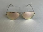 Ray Ban RB3026 62MM Aviator Unisex Sunglasses Gold Frame/pink Mirror Lens Pre-owned. Price: $55.00.