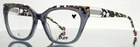 Pure P-7000 061 Grey Womens Semi Cat Full Rim Eyeglasses 52-18-140 B:42 New. Price: $69.99.