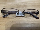 Guess Brn Half Rim Metal Eyeglasses Frames Brown 51-18-135 Women New. Price: $37.99.
