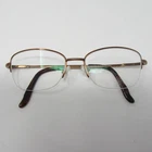 Saki Japan Eyeglasses Frames Mod 409 Brown Semi Rimless 52-17-140 Handmade Pre-owned. Price: $24.99.