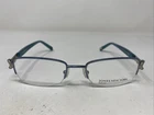 Jones New York Petite J136 Teal 48-17-135 Half Rim Eyeglasses Frame 244. Price: $56.00.