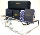 Zilli ZI60070 C02 Aviator Silver Black Titanium Authentc Eyeglasses 56-17 France New. Price: $495.00.