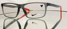 Original Nike 7272 034 Eyeglasses Matte Dark Grey/red New Plastic 56-15-145 Kids. Price: $85.00.