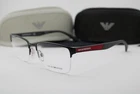 New Emporio Armani Ea 1113 3001 Black Gunmetal Authentic Eyeglasses 56-19. Price: $143.65.