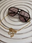 Gucci GG1077S 003 Women's Aviator Tortoise Brown Plastic Gray Tinted New. Price: $175.00.