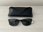 Ray-ban RB2132 875 New Wayfarer Sunglasses Black Beige 52-18 145 3N W/case Rare Pre-owned. Price: $72.00.