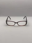 Vera Wang Eyeglasses V068 53-16-140 Brown Rhinestone Rectangle Frame Pre-owned. Price: $24.95.