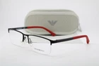 New Emporio Armani Ea 1041 3109 Black Red Gunmetal Authentic Eyeglasses 57-17. Price: $135.15.