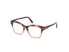 Tom Ford Eyeglasses FT5965-B 055 53MM Split Havana / Blue Filter Lens New. Price: $179.95.