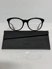 Nib Dior Cd Montaigne 41 Vsw Black Round Crystal Woman Eyeglasses 52MM New. Price: $175.00.