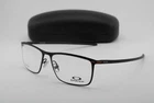 New Oakley Tie Bar OX5138-0155 Black Satin Orange Authentic Eyeglasses 55-16. Price: $169.15.