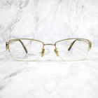 Fendi F612R 757 Eyeglasses Gold Half Rim Rectangular Frames 54-18-135 Pre-owned. Price: $53.99.