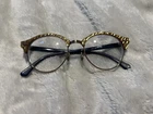 Ray-ban RB4246-V 8051 Eyeglasses Optical Frame 49-19-140 Gold Blue Pre-owned. Price: $29.74.