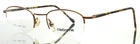 Claiborne C-592 Brz Bronze Unisex Oval Half Rim Eyeglasses 48-19-130 B:32 New. Price: $39.99.