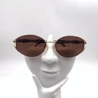 Vintage Silhouette M6363 Gold Metal Oval Sunglasses Austria Frames Only Unspecified. Price: $20.40.