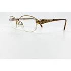 Jessica Mcclintock Eyeglasses Womens Gold Sand Filigree Half Rim 53-18-140 Pre-owned. Price: $31.99.