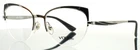 Vogue VO4153 5119 Silver Black Womens Cat Half Rim Eyeglasses 53-18-135 B:43 New. Price: $39.99.