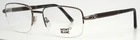 Montblanc MB534 008 Gunmetal Mens Rectangle Half Rim Eyeglasses 55-18-140 B:38 New. Price: $254.99.