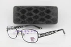 New Jimmy Crystal York Kos Black Gunmetal Authentic Eyeglasses 51-17. Price: $100.62.