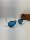 Ray-ban Aviator Sunglasses RB3026 62-14MM Gold Frame & Blue Mirror Lenses 112/17 New. Price: $48.99.