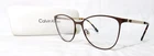 Calvin Klein CK20130 Eyewear 55-16-140 Brown & Gold Eyeglass Frame Pre-owned. Price: $24.99.