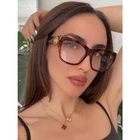 New Gucci GG1410O Havana Brown Cat Eyeglasses Frames. Price: $289.00.