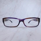Tory Burch Ty 2024 1079 Purple Brown Tortoise Eyeglasses Rectangular 53-15-135 Pre-owned. Price: $67.49.