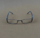 Retro Vogue Women's Metal Blue Rectangular Eyeglasses Frames Only 3660-B 352 Pre-owned. Price: $13.50.