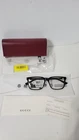 Gucci GG0385OA Eyeglass Frames Black Gold 55-16-145 Authentic New. Price: $279.99.
