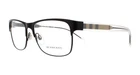 Burberry BE1289 1007 55-16 Black/plaid New. Price: $130.00.