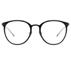 Linda Farrow Staunton LFL928/2 Black Round Eyeglasses Handmade Frame 51-20-140 New. Price: $500.00.