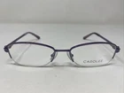Carolee Cl 1028B Purple 51-17-135 Metal Half Rim Eyeglasses Frame ZG80 New. Price: $44.00.