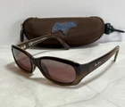 Maui Jim Punchbowl MJ219-01 Chocolate Fade Sunglasses Rose Lens 54-17-135 Italy Pre-owned. Price: $98.96.