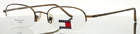 Tommy Hilfiger TH3066 Sbrn Brown Mens Oval Half Rim Eyeglasses 50-20-145 B:28 New. Price: $24.99.