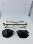 Easyclip Brown 52-20-140 Eyeglasses Frames AS183A10 Pre-owned. Price: $40.00.