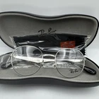 New Ray-ban Frames Silver Round Titanium Unisex Eyeglasses RB6343 2595 47 19 140. Price: $109.99.