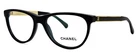 New Chanel 3277 622 52MM Black And Gold Teardrop Eyeglasses Italy Unisex. Price: $495.00.