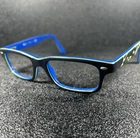 Ray-ban Rb 1535 3600 Black Blue Rectangle Eyeglasses Frames 48-16-130 Authentic Pre-owned. Price: $14.99.