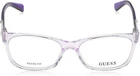 Guess GU2561 078 Crystal & Purple Plastic Optical Eyeglasses Frame 53-15-135 New. Price: $79.60.