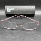 William Rast WR1002 Semi-rim Eyeglasses Frame Mauve 52-18-135 Display W/ Case New. Price: $28.95.