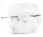Starck Rimless Eyeglasses Sh 2062 0001 Matte Black Metal 57MM No Case New. Price: $199.50.