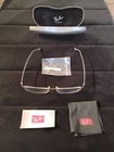 Ray-ban Lightray RB8721 1165 Eyeglasses Silver Frames Only 55-18-145 Pre-owned. Price: $59.97.