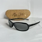 Maui Jim Lagoon MJ-189-02 Gradient Mirror Polarized Olive Tone Wrap Sunglasses Pre-owned. Price: $180.00.