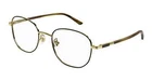 Gucci Sunglasses GG1352O 003 53 Gold / Black Man Optical Frame New. Price: $239.99.