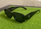Prada PR17WS 1AB5S049 Women's Sunglasses Mm Black / Dark Grey Lens New. Price: $41.99.